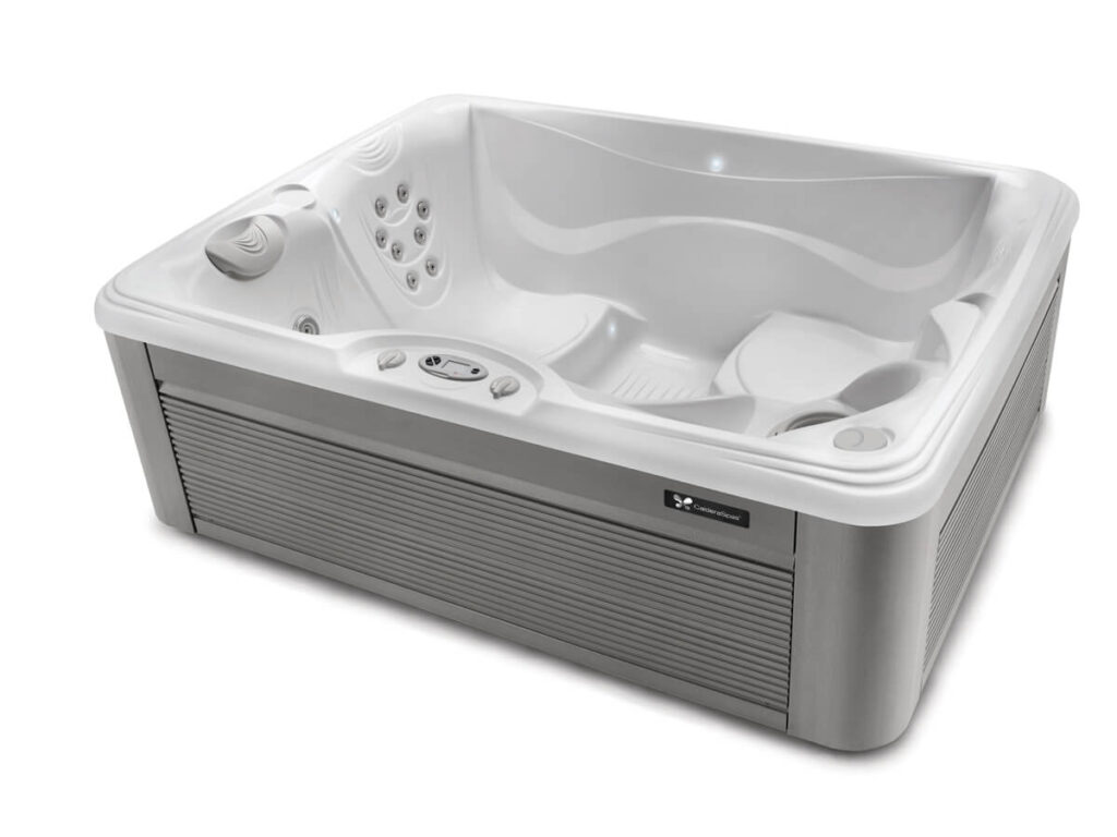 Hot Tubs 18 Hot Tubs caldera vacanza series celio model artic white ash 3 4 view 2025
