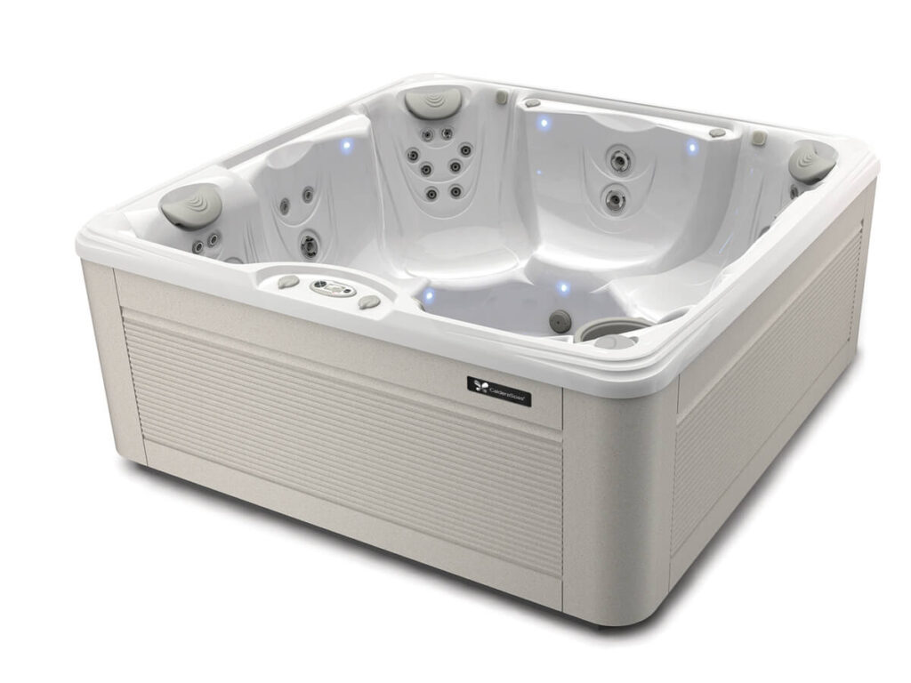 Hot Tubs 16 Hot Tubs caldera vacanza series marino model articwhite parchment studio 3 4 view 2025